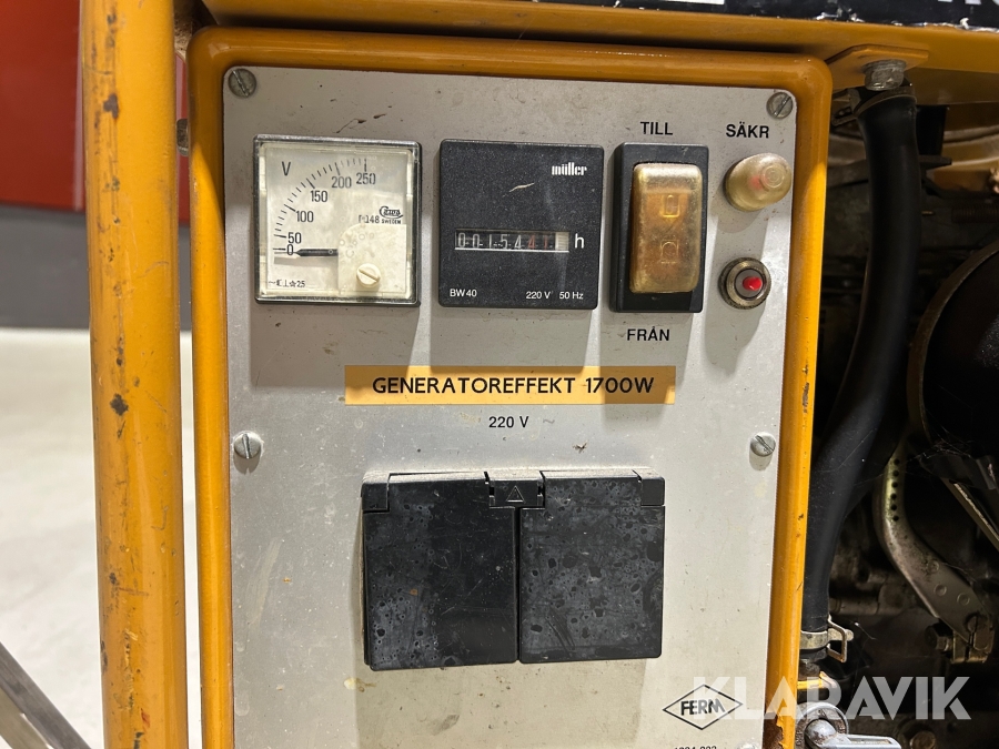 Dieselaggregat Ferm Robin RGX 2400, Göteborg, Klaravik aukti