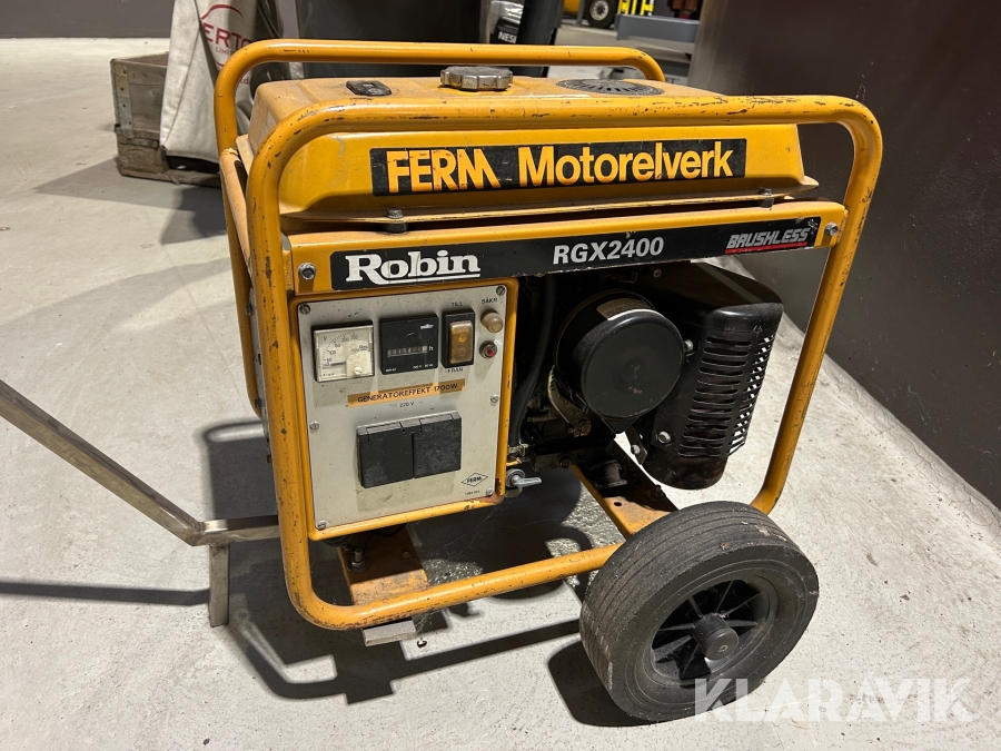 Dieselaggregat Ferm Robin RGX 2400, Göteborg, Klaravik aukti