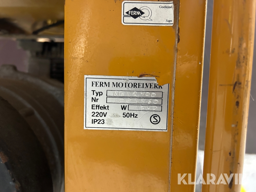 Dieselaggregat Ferm Robin RGX 2400, Göteborg, Klaravik aukti