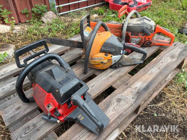 3st defekta motorsågar