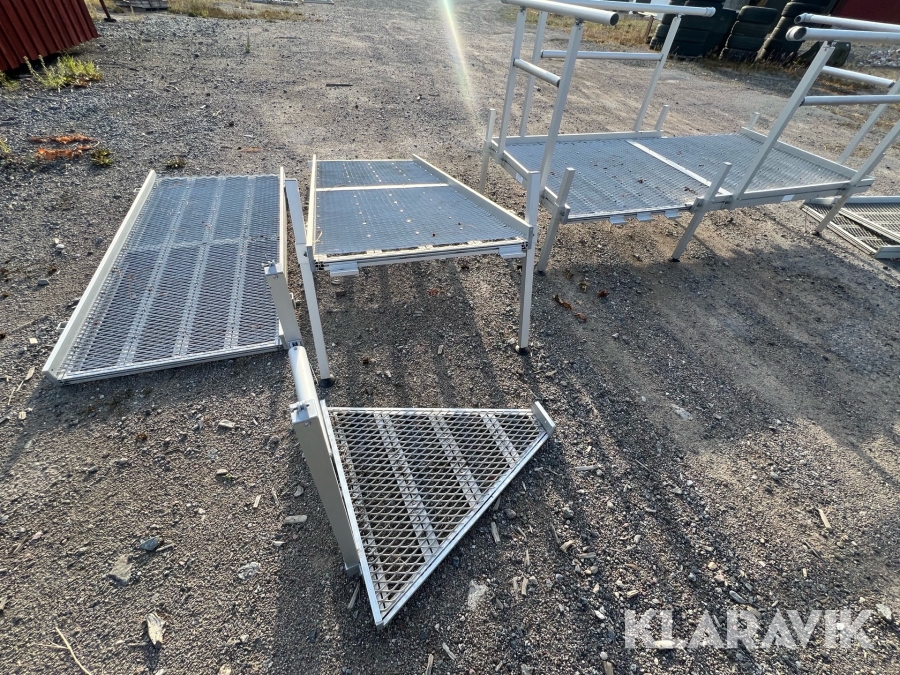 Aluminiumramp med räcken
