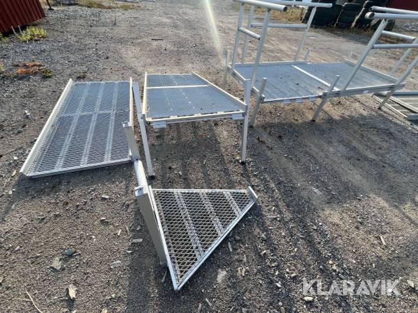 Aluminiumramp med räcken
