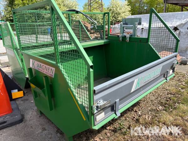 Sopkärlslyft K-Vagnen hydraulisk för containermontage