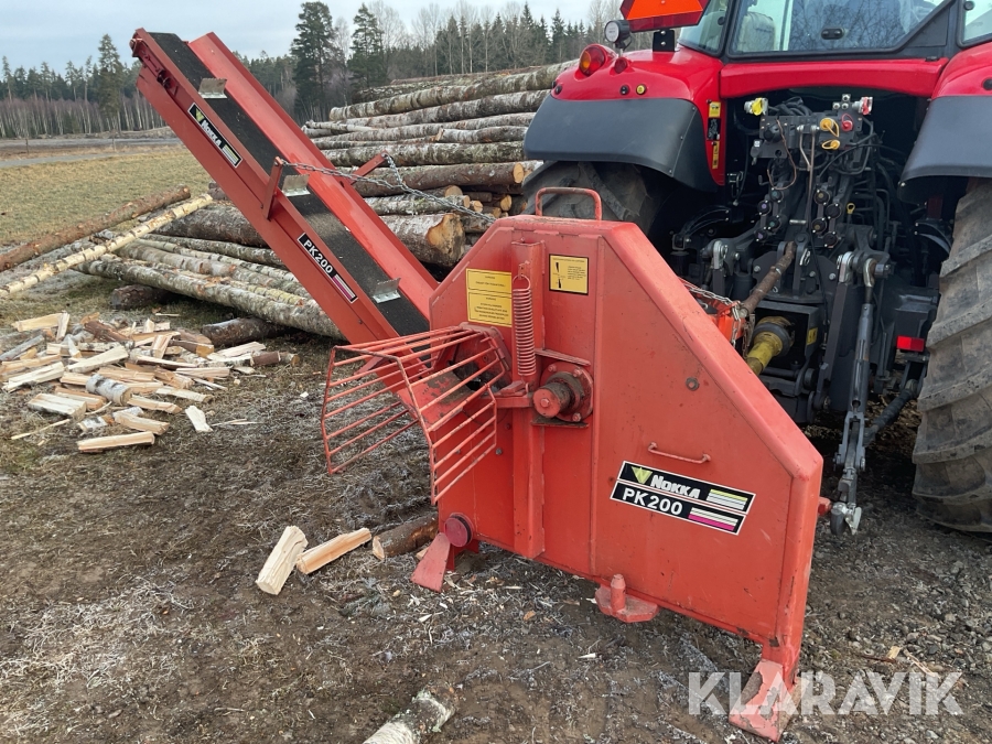 Vedmaskin Nokka PK200 traktordriven