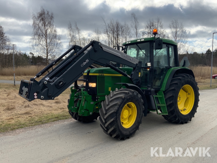Traktor John Deere 6610 med lastare