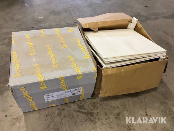 Akustikskiva Ecophon Focus C 600x600 mm, 33 st, ca 10 m2