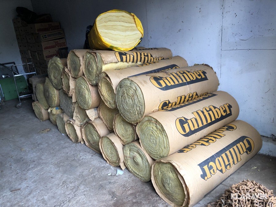 Ca 20 rullar Gullfiber isolering