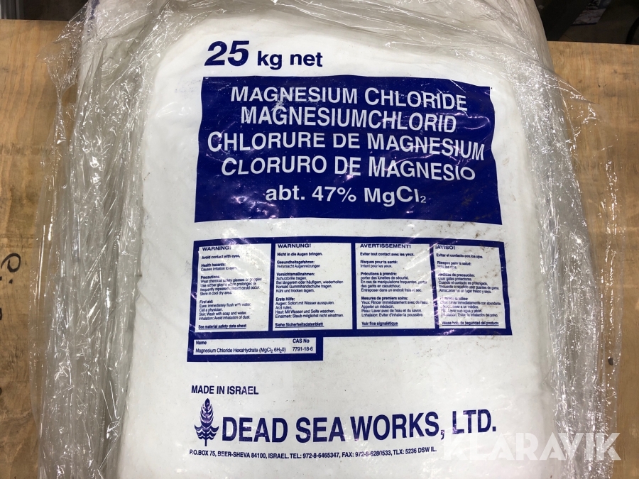Magnesium chloride Dead Sea Works 25 kg 3 säckar