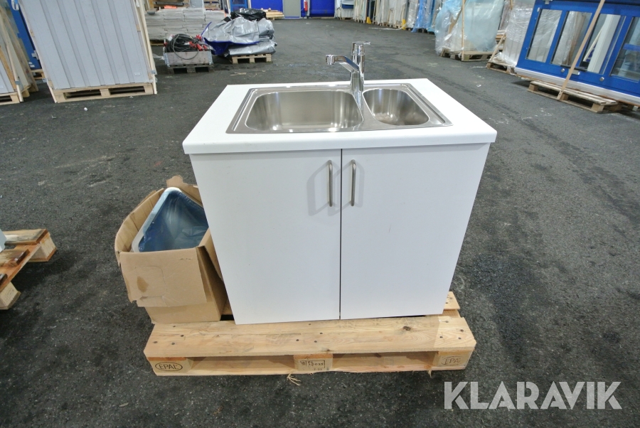 Diskbänk & utslagsvask Marbodal Rostfritt stål 2st