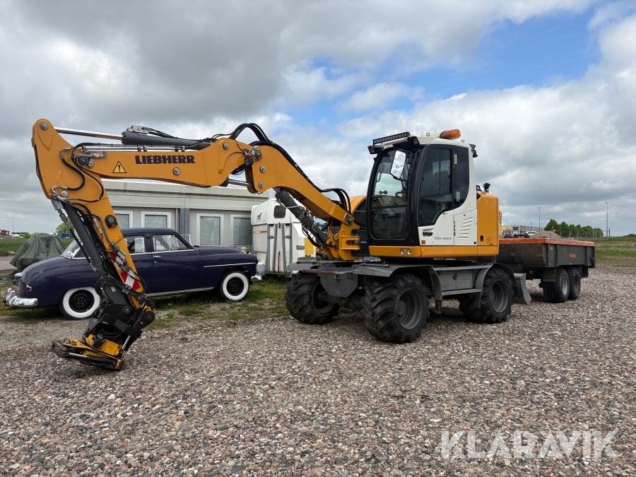 Hjulgrävmaskin Liebherr A 912 Compact Litronic med kärra