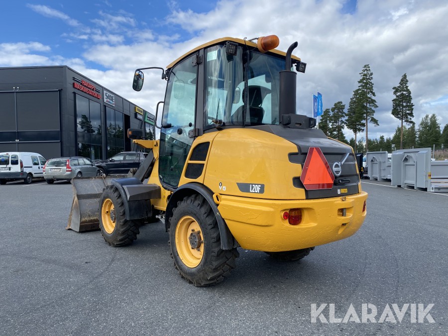 Hjullastare Volvo L20 F med skopa & gafflar 