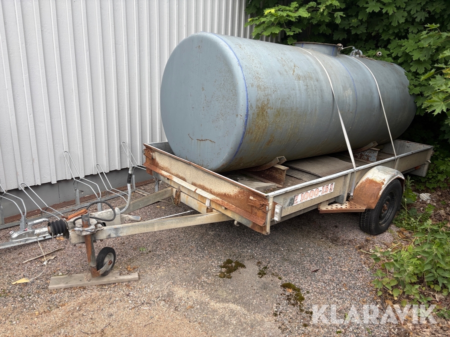 Personbilssläp Aktiv 1000-15S med farmatank