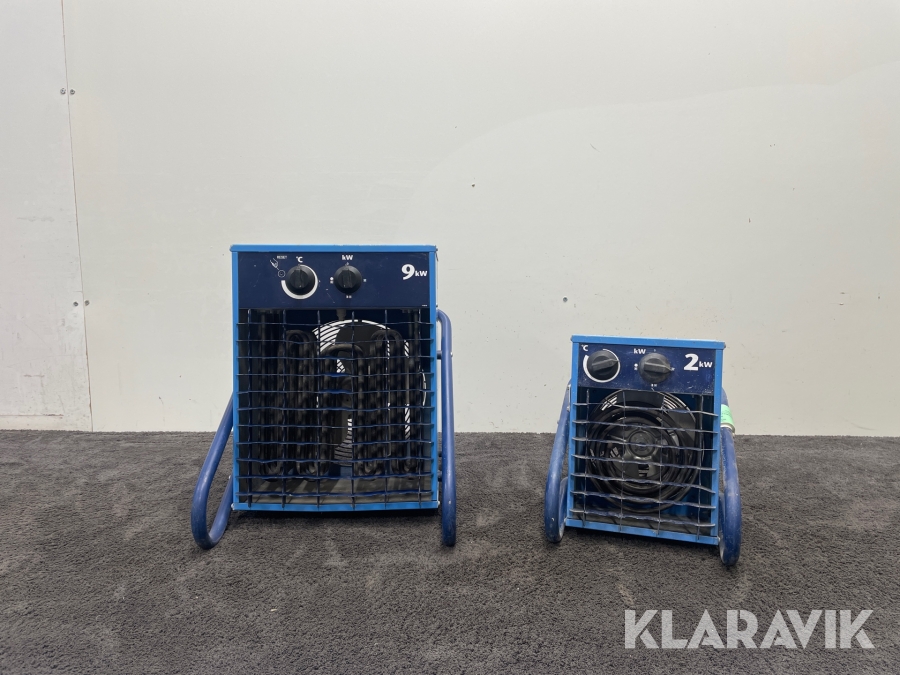 Varmluftsfläktar El-Björn VF9B, VF21A