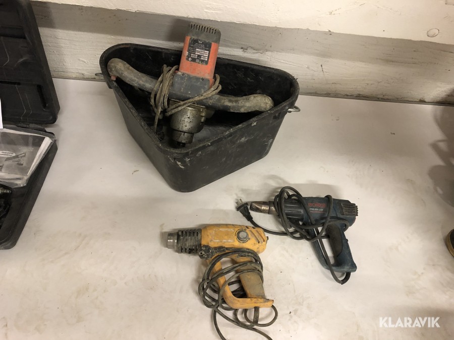 1 st betongblandare & 2 st värmepistoler