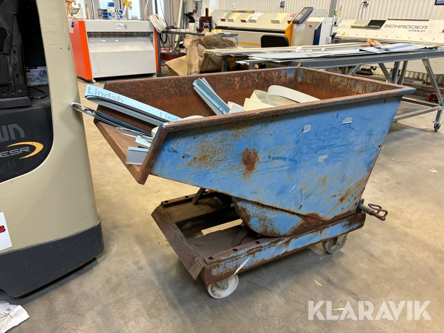 Tippcontainer Marco med hjul