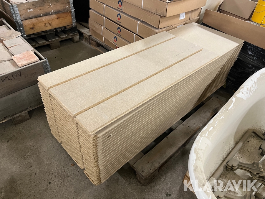 Spånskiva golv för vattenburen golvvärme