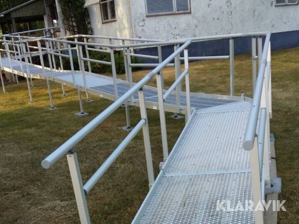 Rullstolsramp Kvistberga 20 m, aluminium