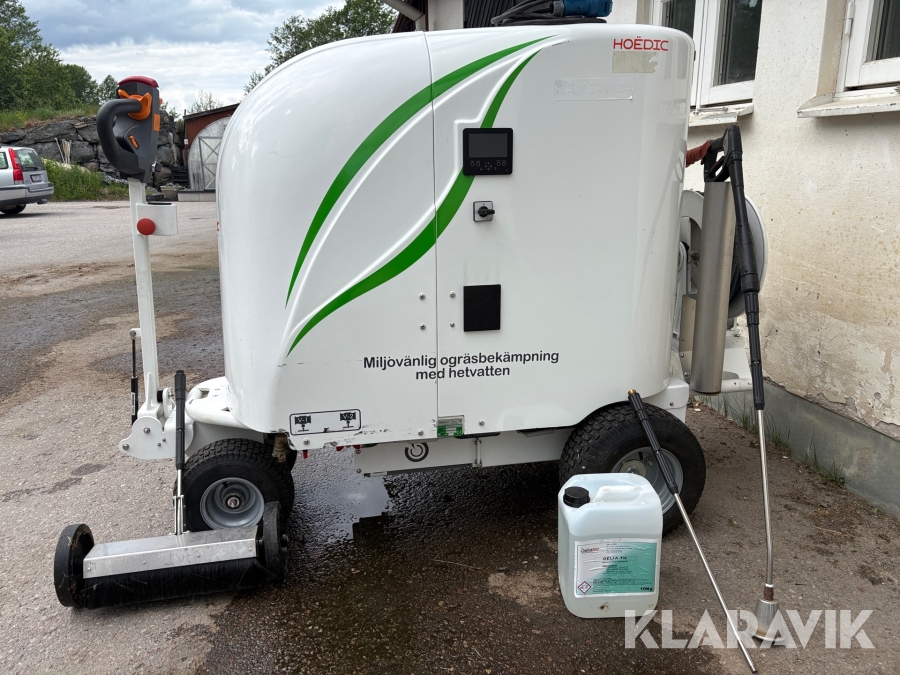 Självgående ogräsbekämpningsmaskin med hetvatten Eliatec Hoedicom