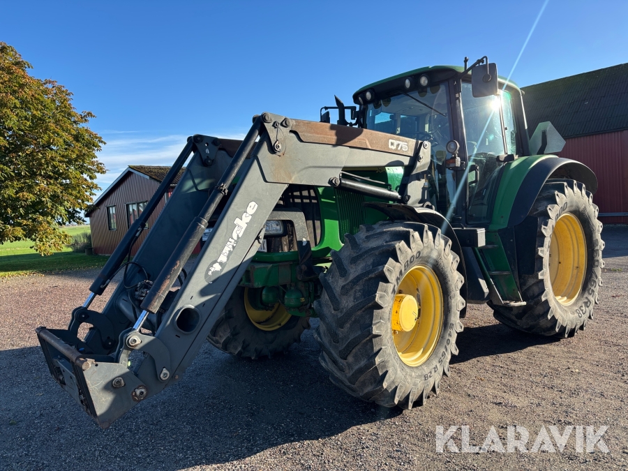Traktor John Deere 6820 med lastare