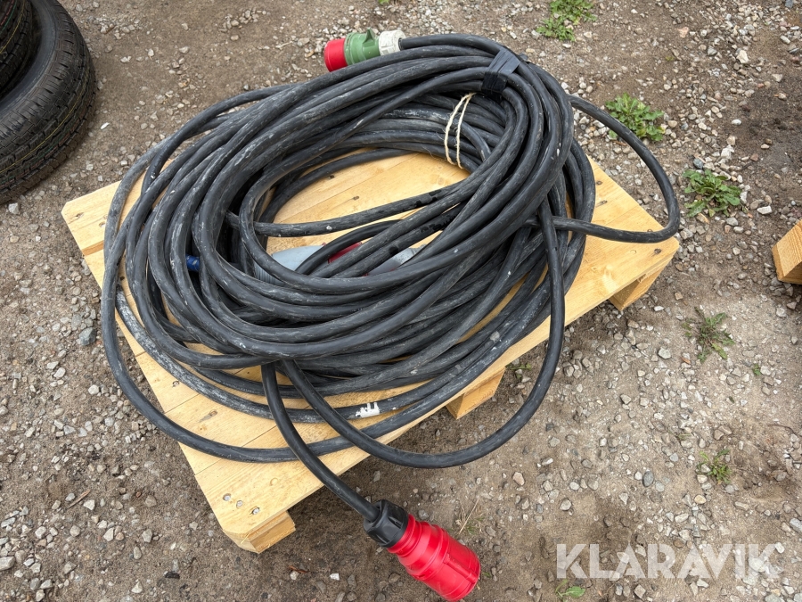 3-fas Skarvkablar Garo 32A 25m