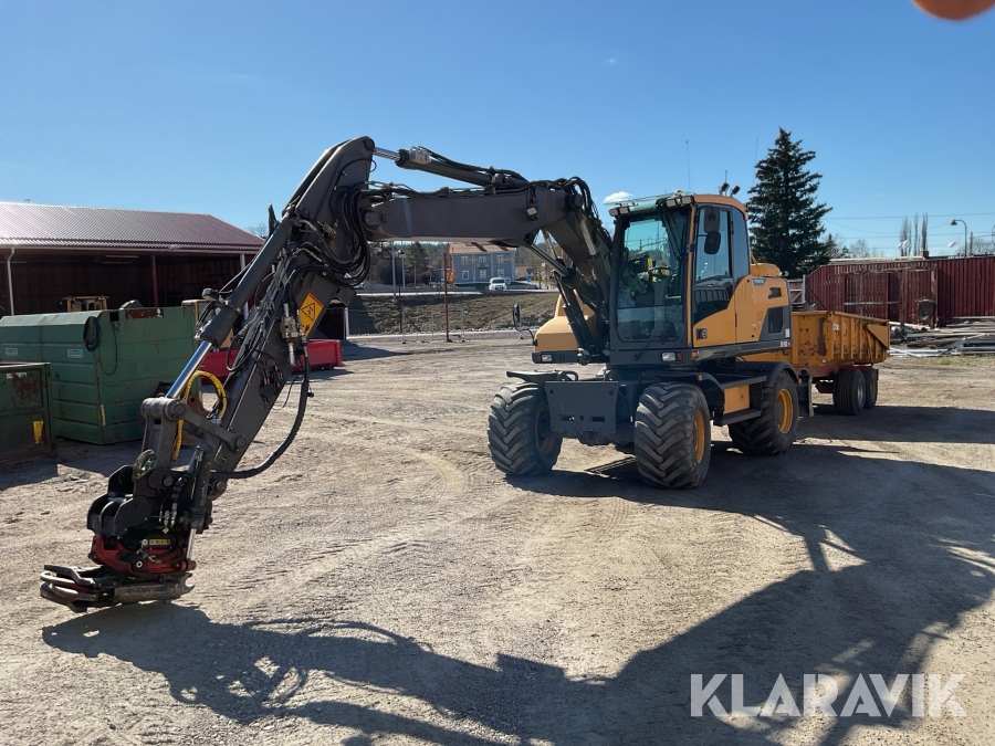 Hjulgrävmaskin Volvo EW140D med redskap