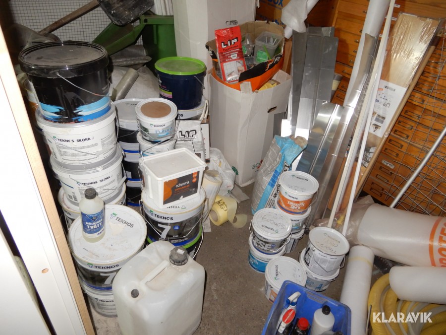 Bygg- färg, spackel m.m