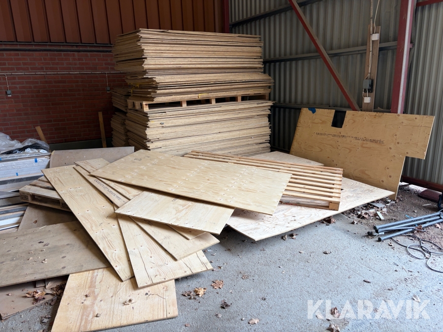 Parti med byggmaterial