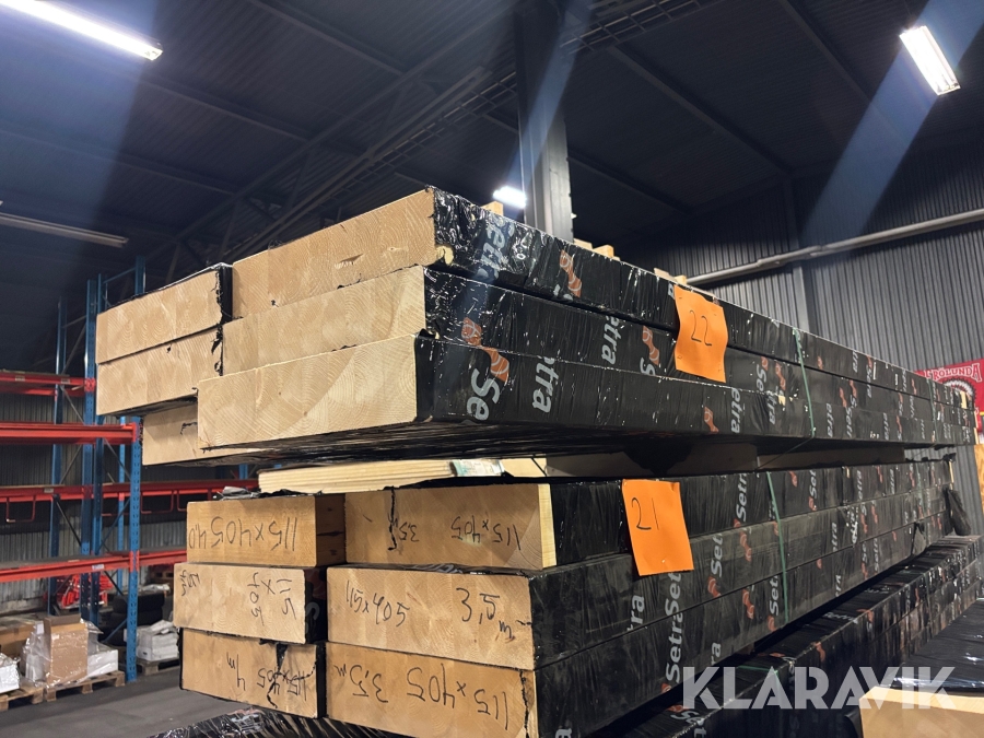 Träbalkar 90x405x4200mm 6st