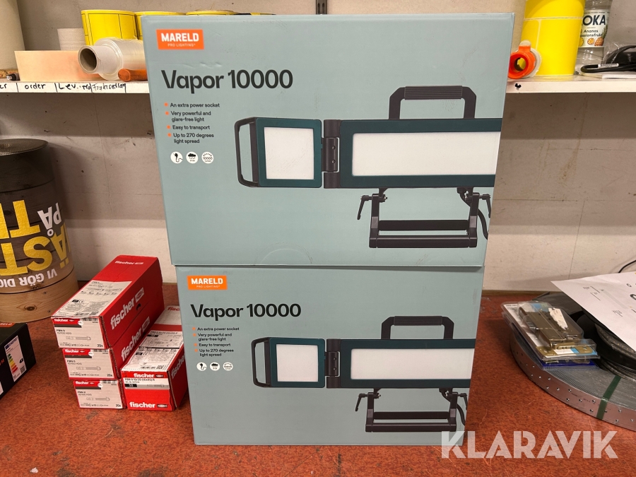 Arbetsbelysning Mareld Vapor 10000 2 st