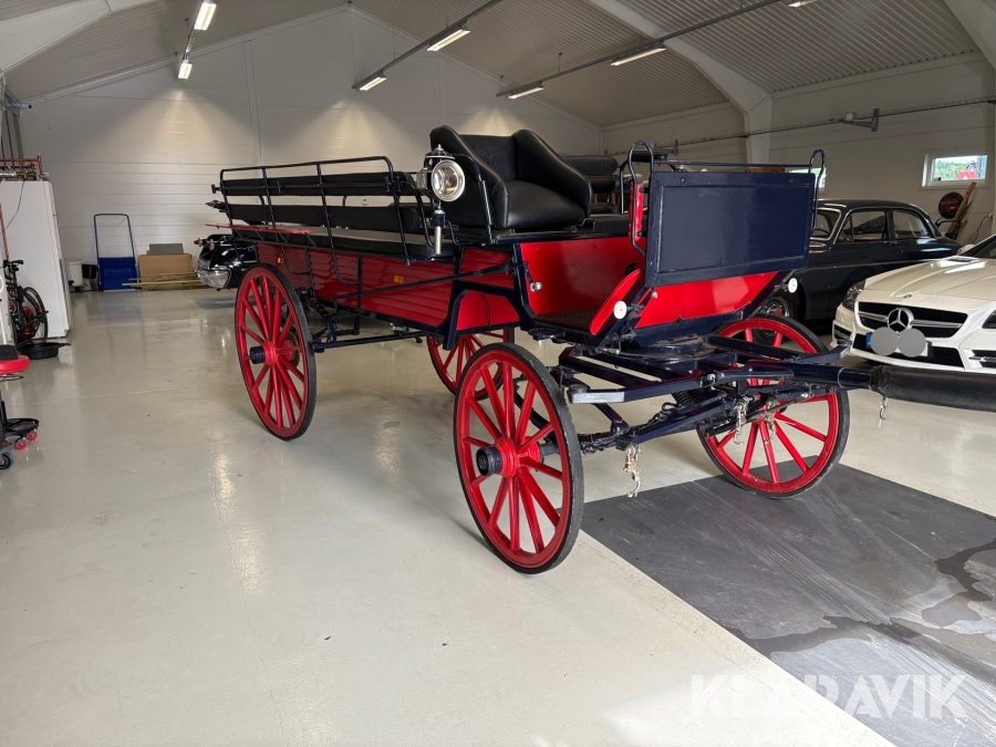 Hästvagn/turistvagn Wagonette 0168 med tak