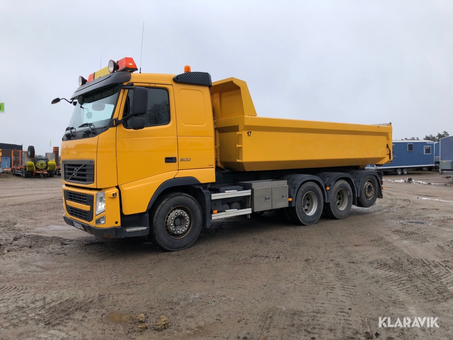 Tippbil Volvo FH 13 8*4 med dumperflak Sörling