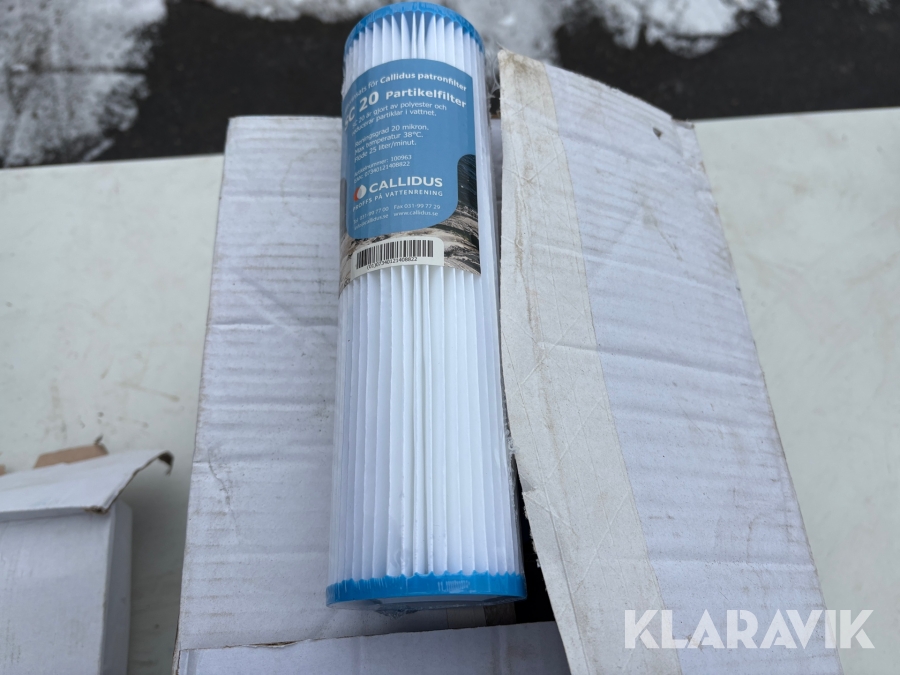 Filter och filterhus för vattenrening