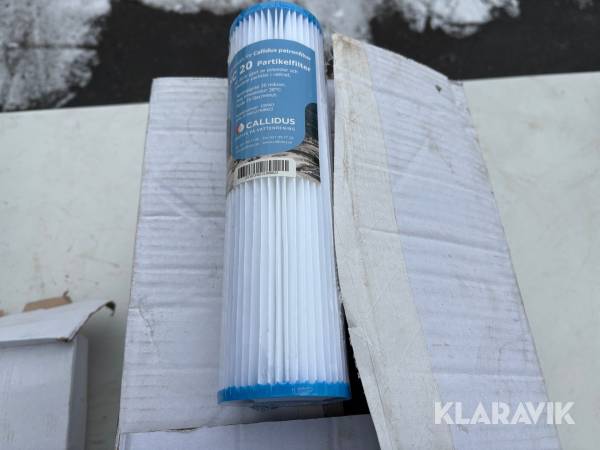 Filter och filterhus för vattenrening