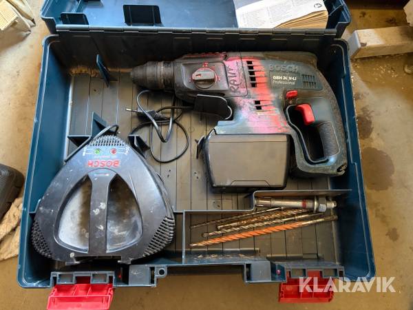 Batteridriven Slagborr Bosch GBH 36 V-Li Compact med batteri och laddare