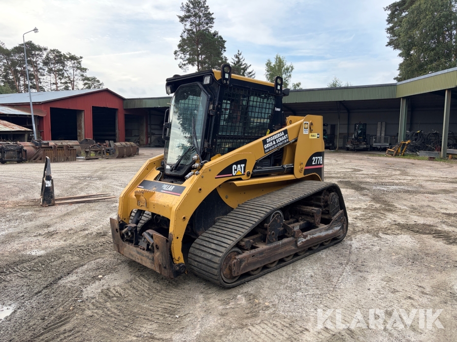 Kompaktlastare Cat 277B 3 redskap