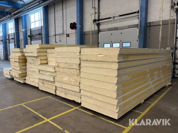 Sandwichpaneler för frys & kylrum Balex Metal Pir Standard 150 mm (pu-pir-w-st) ca 315 m2