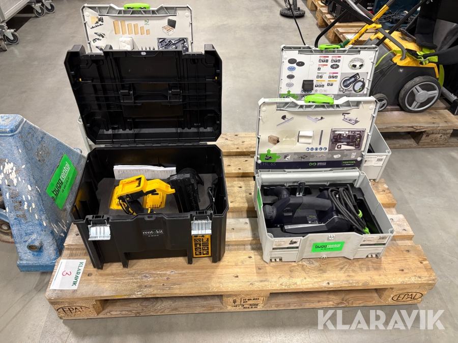Paket med handverktyg Festool Dewalt