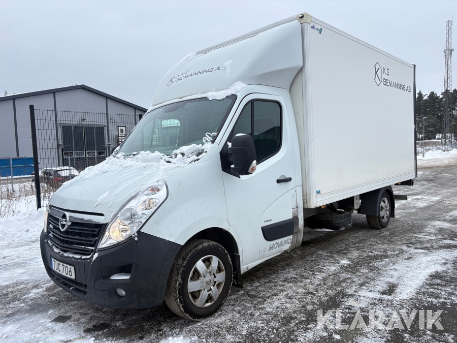 Skåpbil Opel Movano F3500 med bakgavellyft