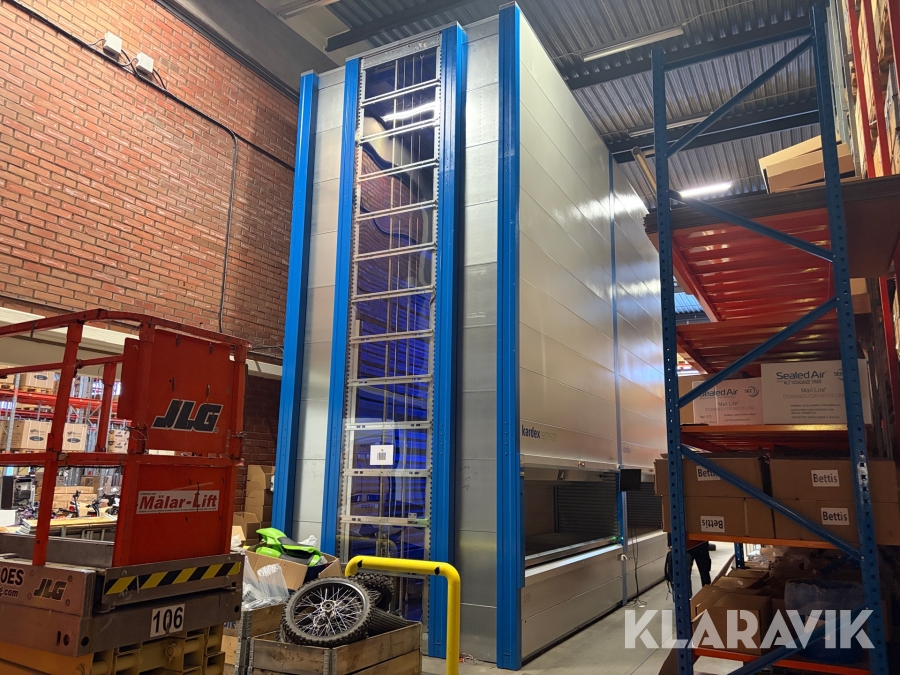 2 st Lagerhiss 65 hyllplatser Kardex remstar Shuttle XP500