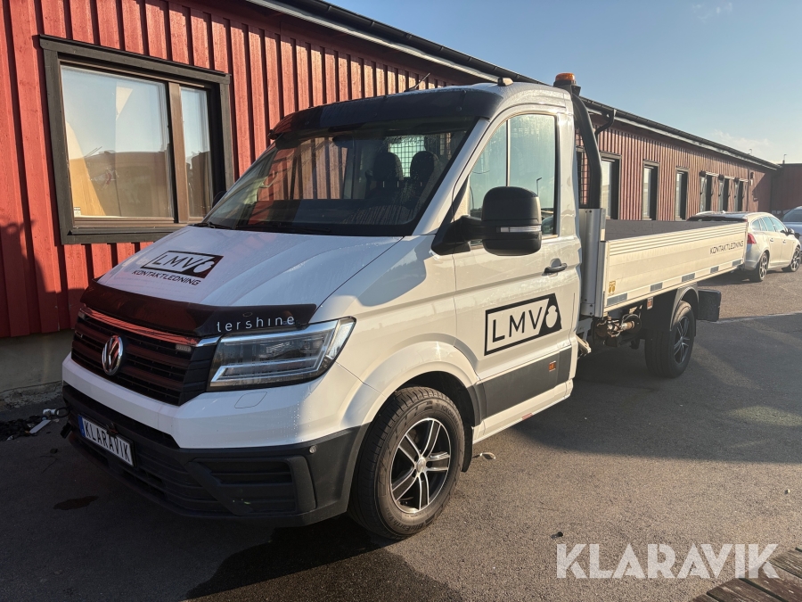 Flakbil Volkswagen Crafter - HIAB Kran