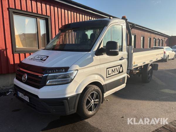 Flakbil Volkswagen Crafter - HIAB Kran