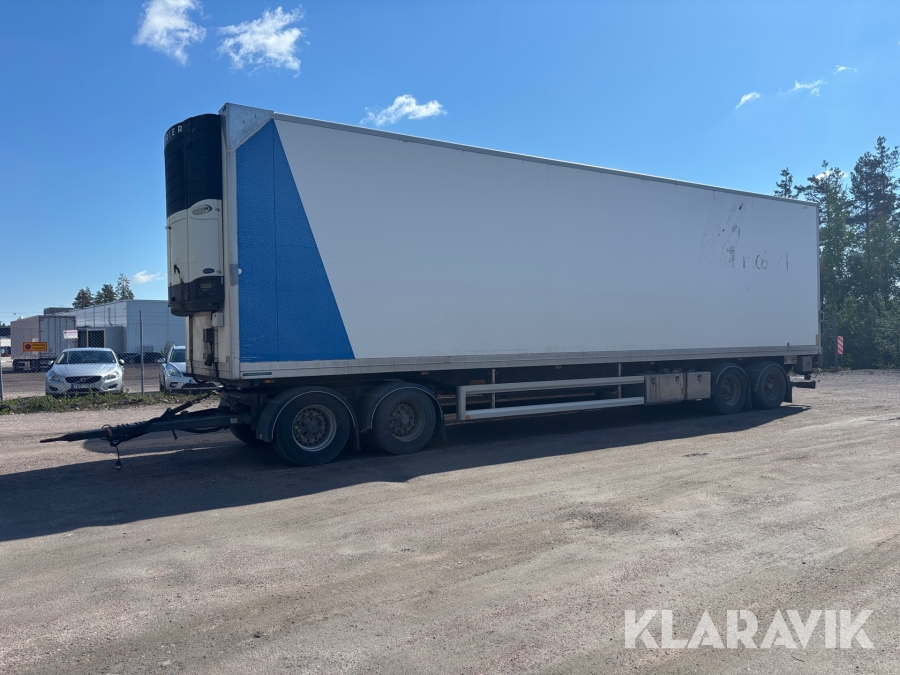 4-axligt släp Kilafors SBB4CS-123 med kylaggregat och Bakgavellyft