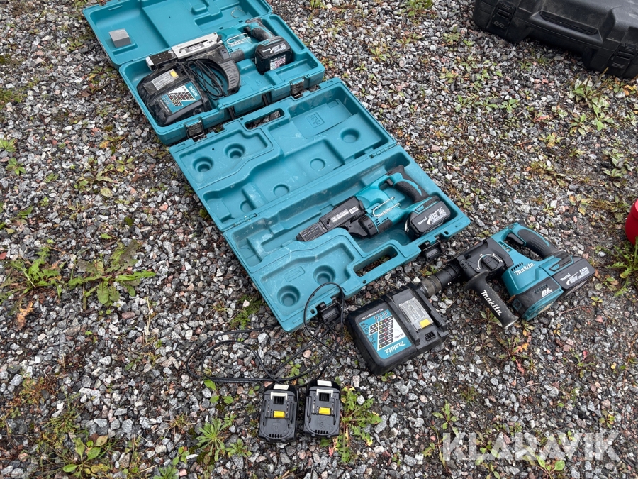 Gipsautomater 2st och en slagborr Makita DFR450x/DFR550 samt DHR244