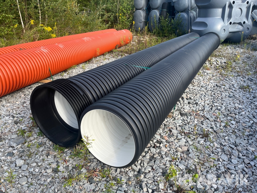 Vägtrumma 2 st 500mmx6m PP-rör inkl muff