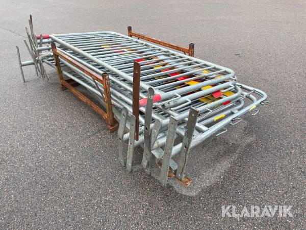 Kravallstaket med reflex, Horisontalstag 2,5M