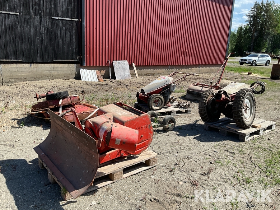 2-hjulstraktorer Belos med redskap