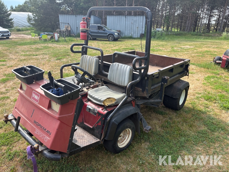 Arbetsfordon Toro Workman 3300-D med tippflak