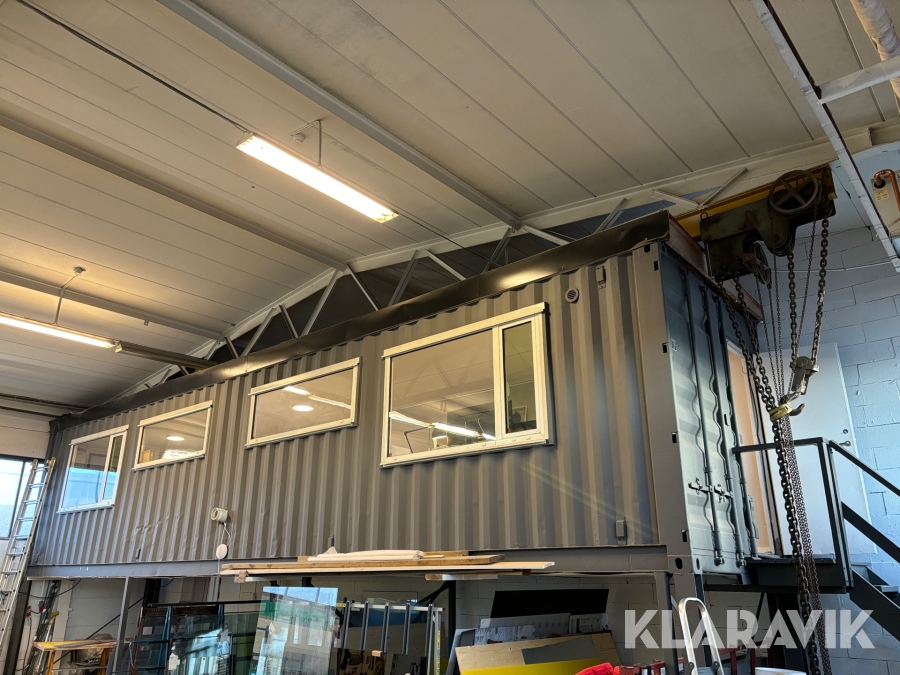 Container ombyggd till kontor 40 fot