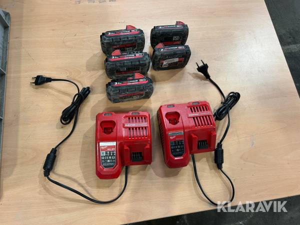 Batterier & laddare Milwaukee