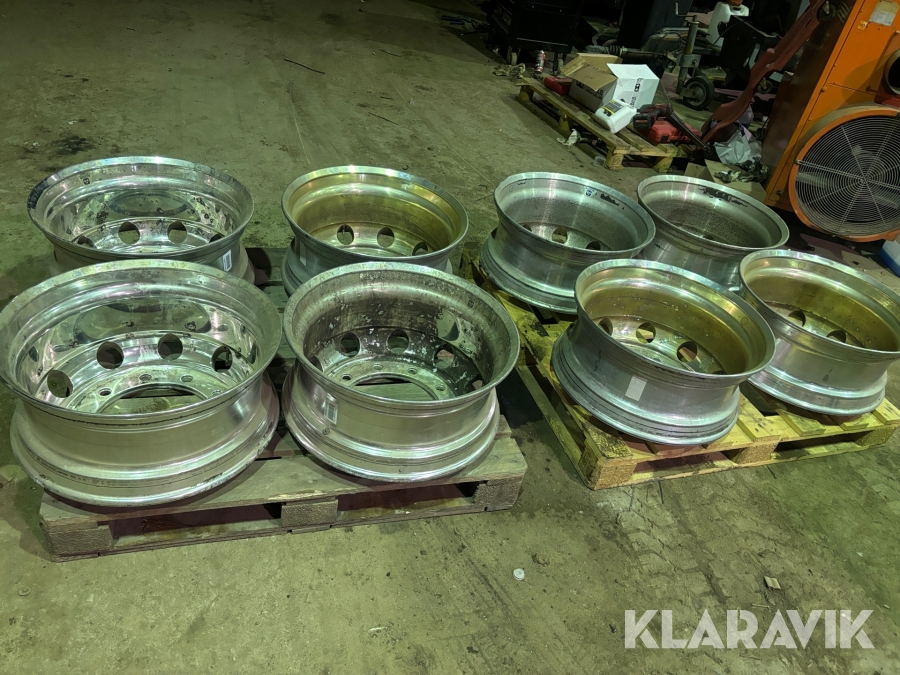 Drivaxelsfälgar Alcoa 9*22,5 8 st